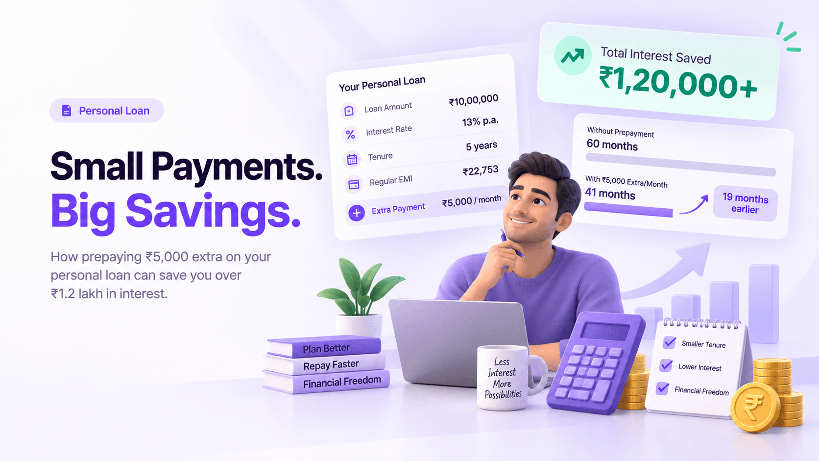 How Prepaying ₹5,000 Extra on Your Personal Loan Can Save You Over ₹1.2 Lakh in Interest